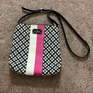 Kate Spade Black, Pink and White Crossbody